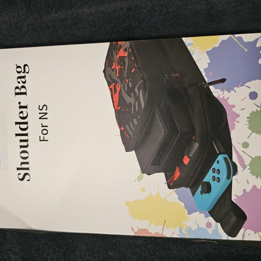 Black and Red Gaming Shoulder Bag for NS
